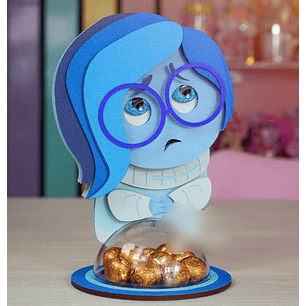 Arquivo de Corte Porta Doces Divertidamente Triste 