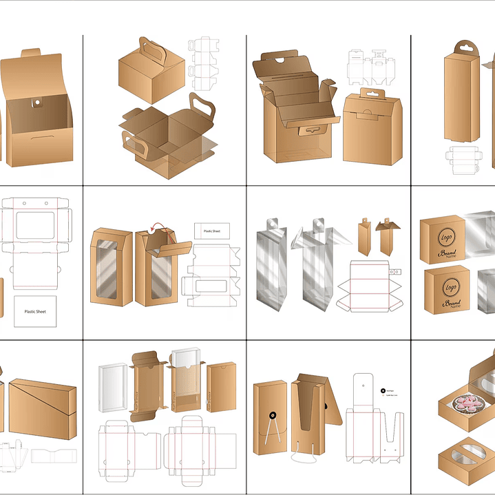 Arquivo de Corte Moldes Caixas Embalagens  1