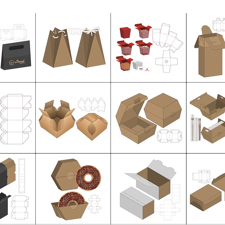 Arquivo de Corte Embalagens Caixas 1