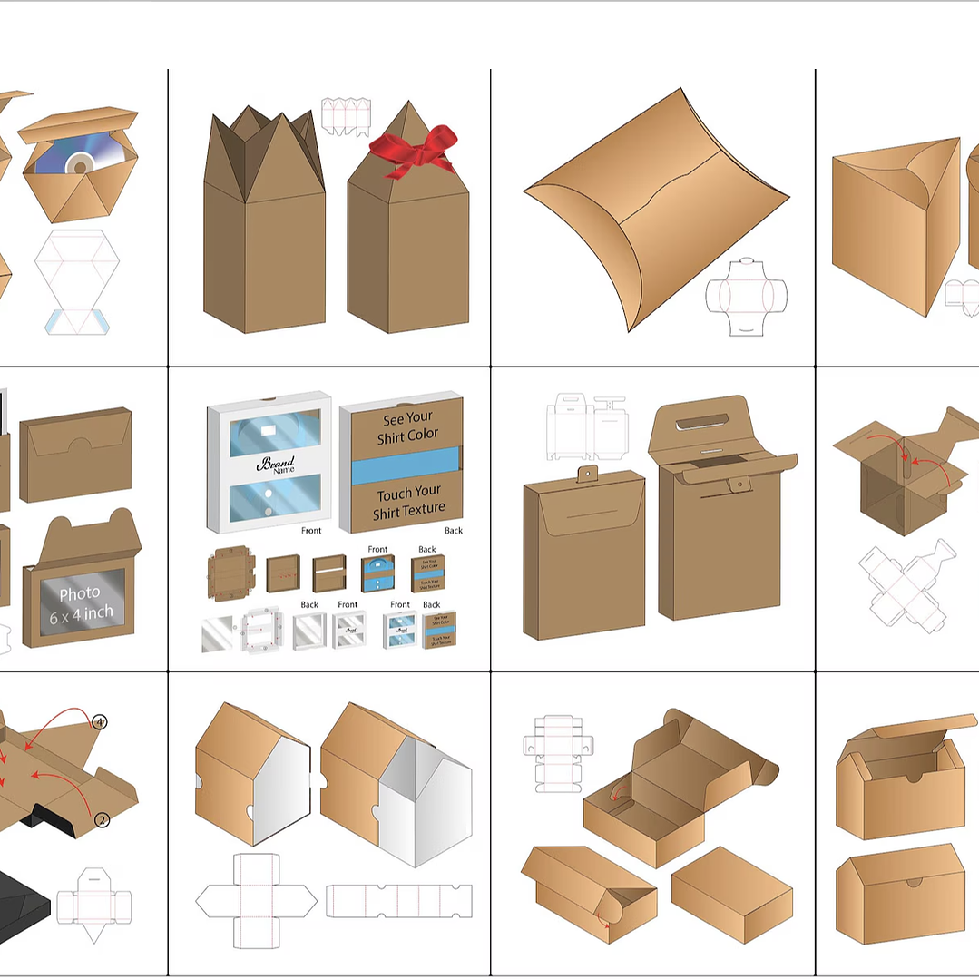 Arquivo de Corte Embalagens Caixa para Camisa 1