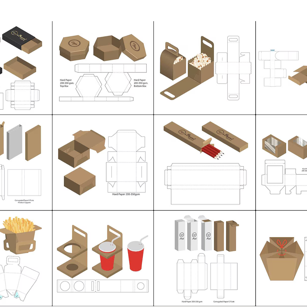 Arquivo de Corte Caixas de Embalagens 3 1