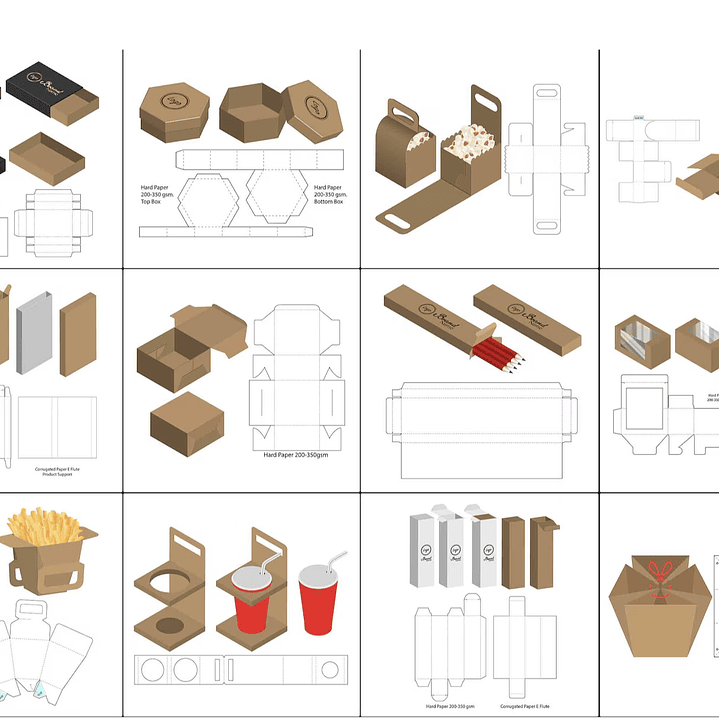 Arquivo de Corte Caixas de Embalagens 3 1