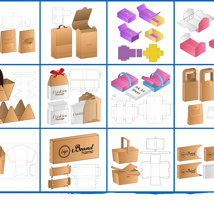 Arquivo de Corte Pacote Caixa Embalagem  1