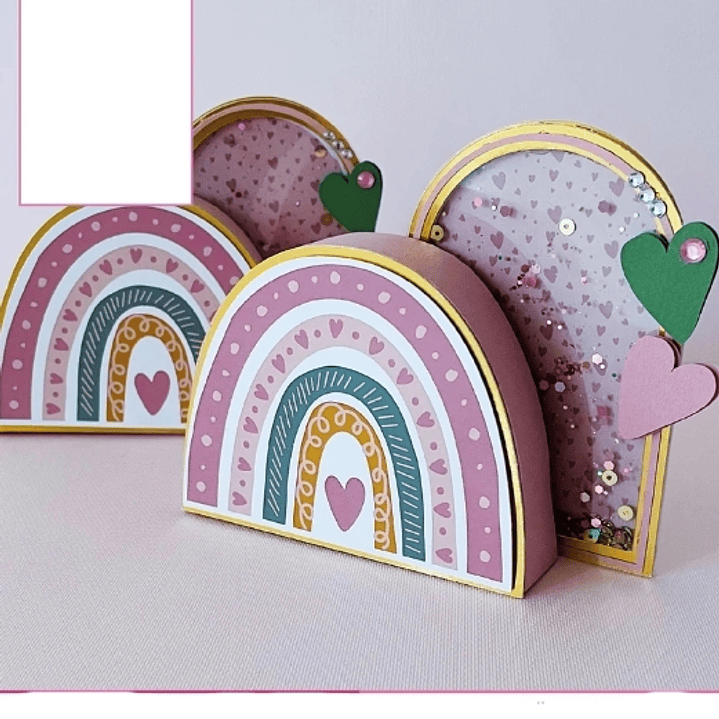 Arquivo de Corte Caixa Arco-Íris 1