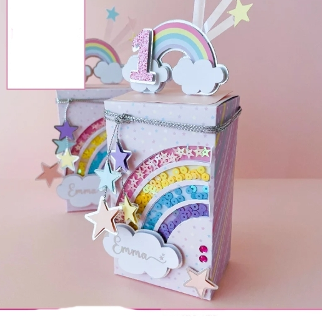 Arquivo de Corte Caixa Agitador Arco-Íris 1