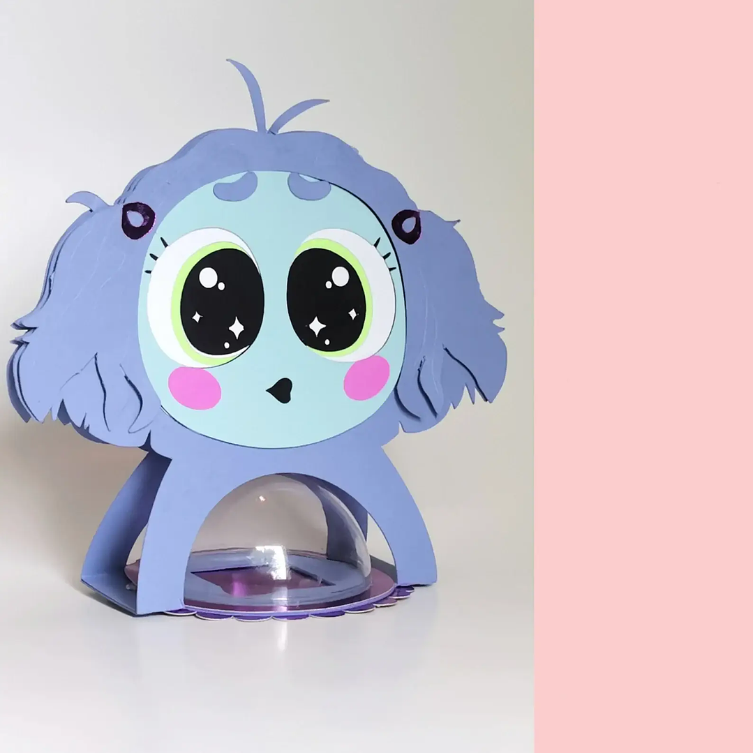 Arquivo de Corte Porta Bola Acrilica Divertidamente  1