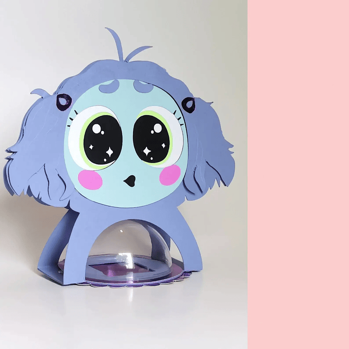 Arquivo de Corte Porta Bola Acrilica Divertidamente  1