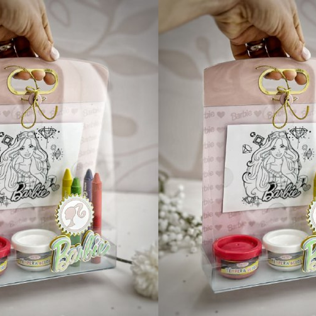 Arquivo de Corte Bolsa kit Creativo Barbie 1