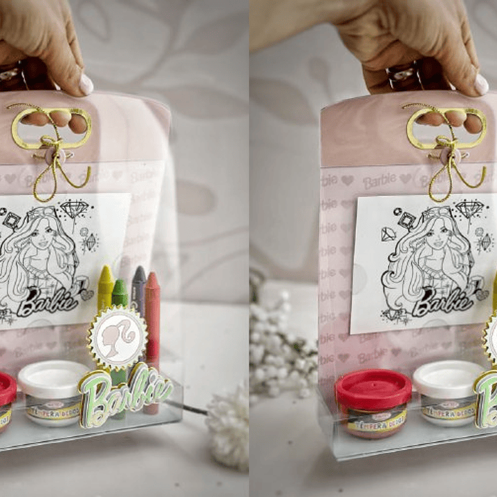 Arquivo de Corte Bolsa kit Creativo Barbie 1