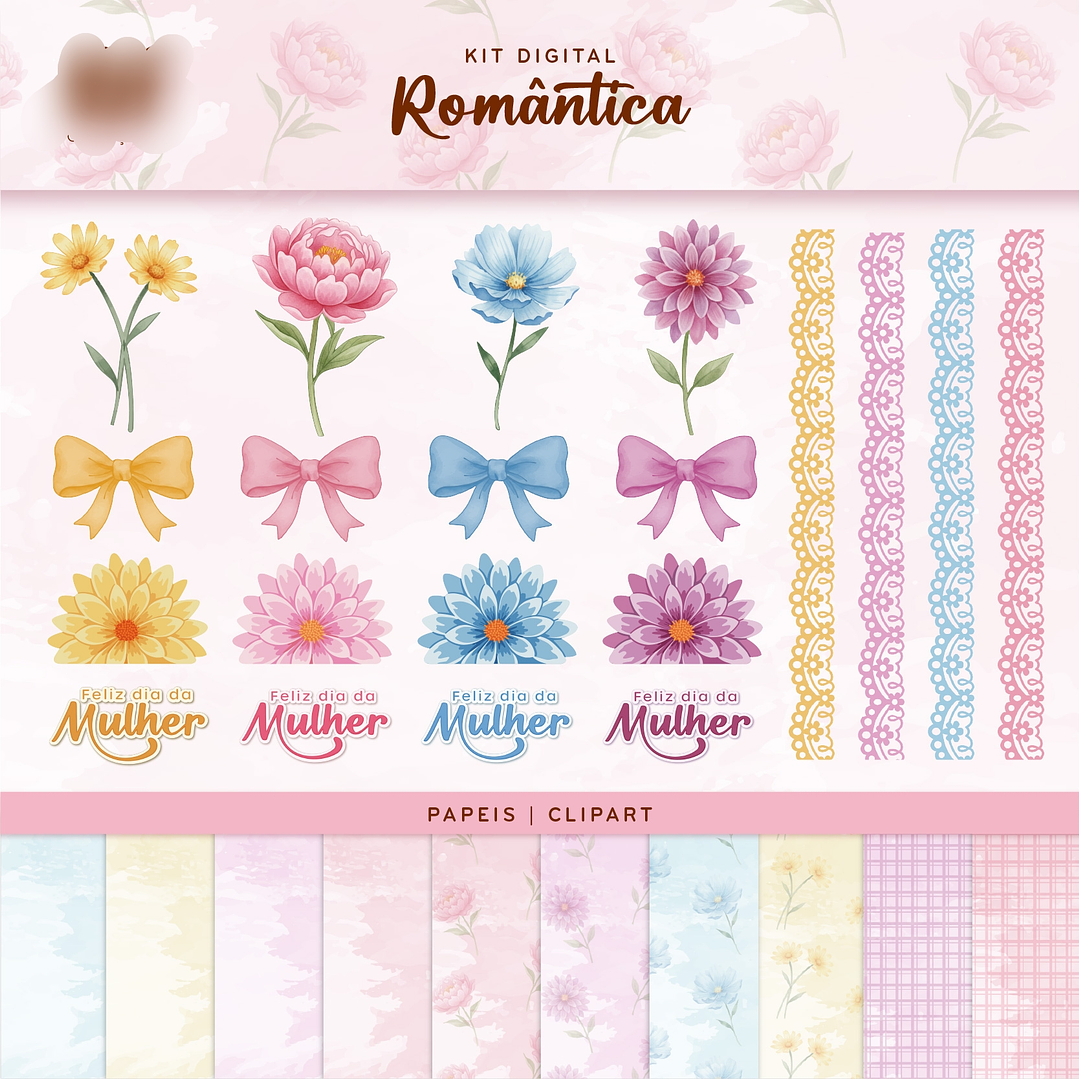 Kit Digital Dia da Mulher  1