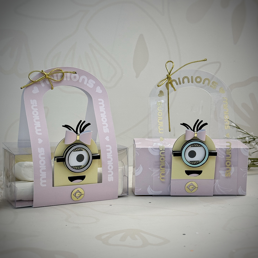 Arquivo de Corte Caixa Cenário Circular Minions 1