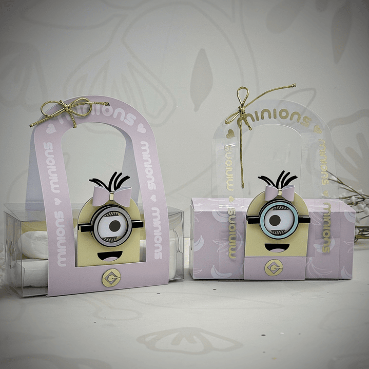 Arquivo de Corte Caixa Cenário Circular Minions 1