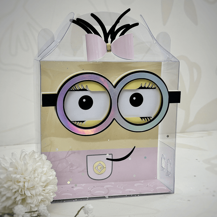 Arquivo de Corte Caixa Lancheira Alta Minions 1