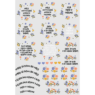 Arquivo Dia da Mulher Sublimação para DTF UV em A4