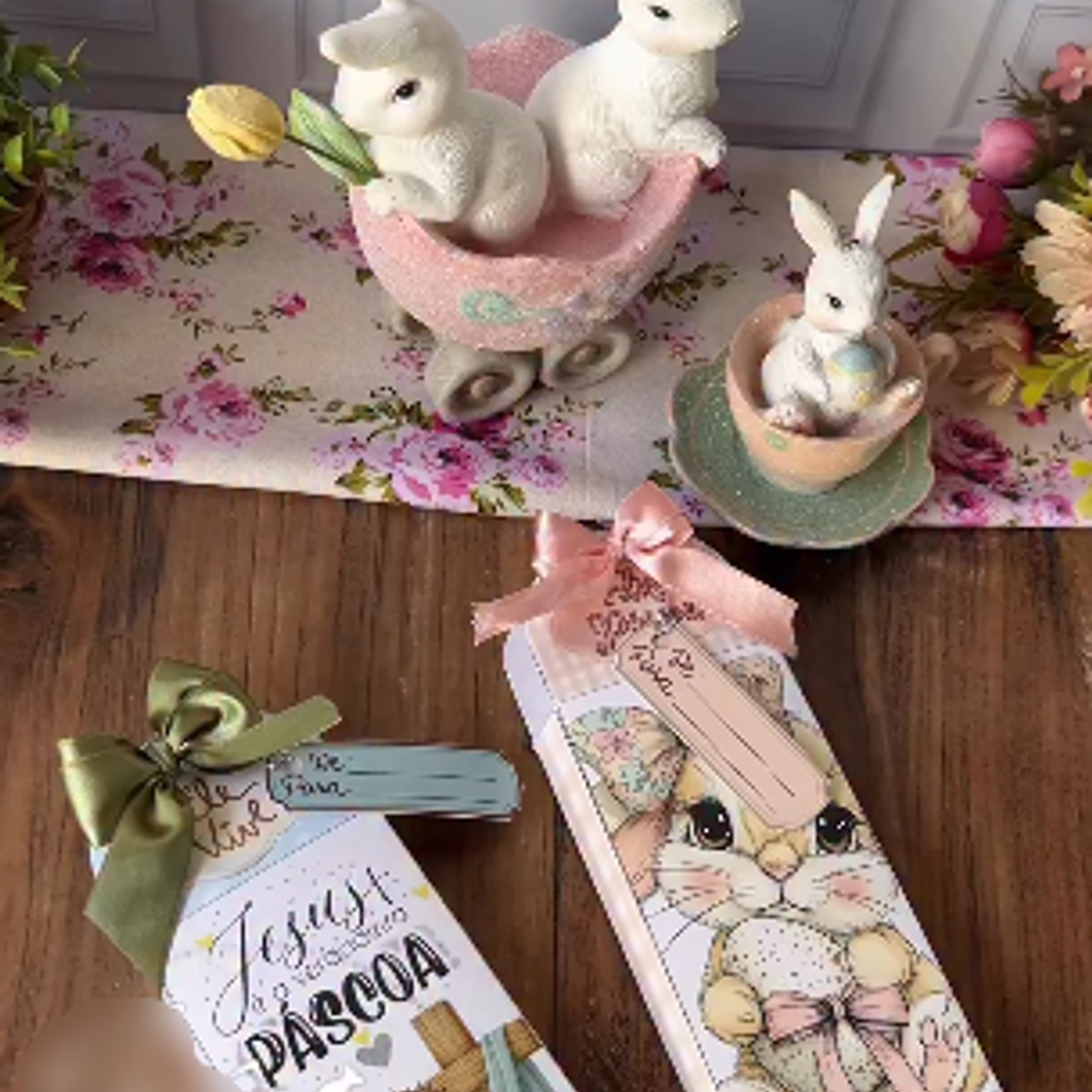 Arquivo Páscoa Caixinha para Barra de Chocolate  1