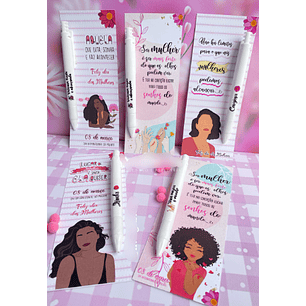 Arquivo Dia da Mulher Card Caneta 