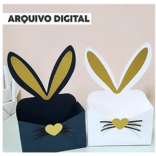Arquivo Páscoa Molde Envelope Orelhas 