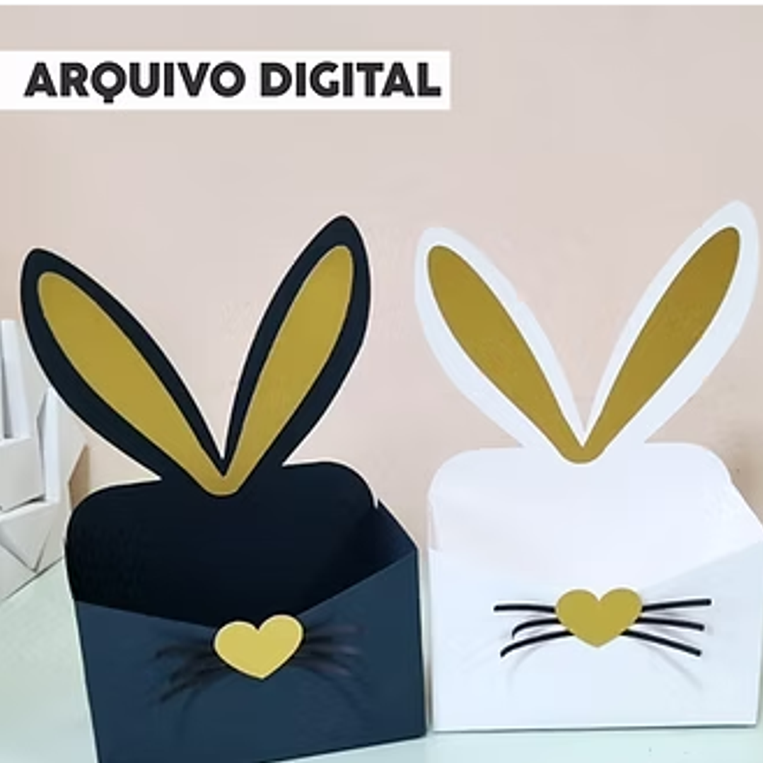 Arquivo Páscoa Molde Envelope Orelhas  1