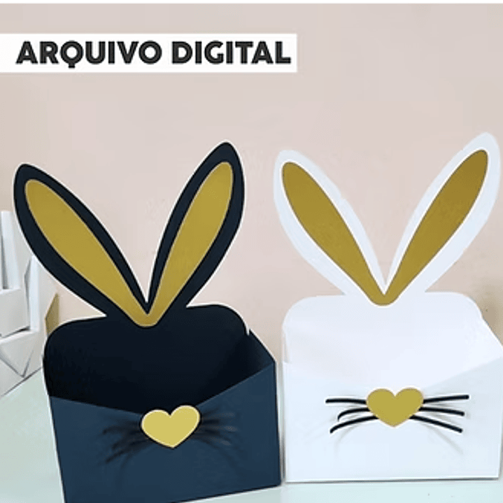 Arquivo Páscoa Molde Envelope Orelhas  1