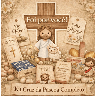 Arquivo Páscoa Mini Kit  Mimos da Cruz 