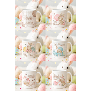 Arquivo Páscoa Pack de Canecas Coelhinhos 2026
