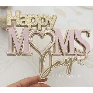 Arquivo de Corte Topo de Bolo  Aniversario Mamãe