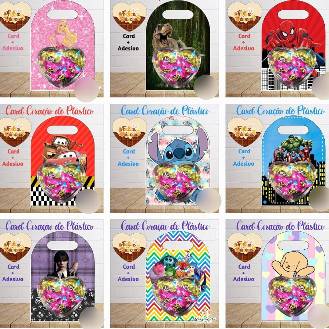 Arquivo Páscoa Card Blistter Coração Gigante  1