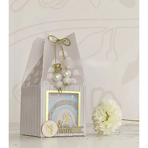 Arquivo de Corte Molde Caixinha Arco-íris