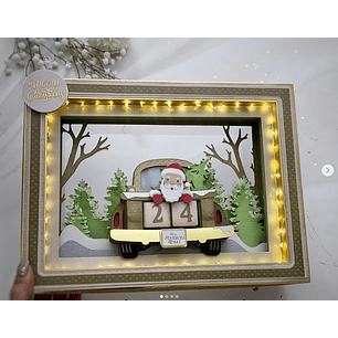 Arquivo de Corte Quadro Calendario Natal 