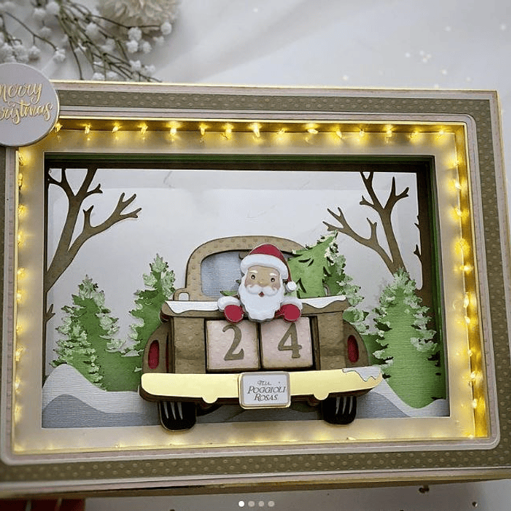 Arquivo de Corte Quadro Calendario Natal  1