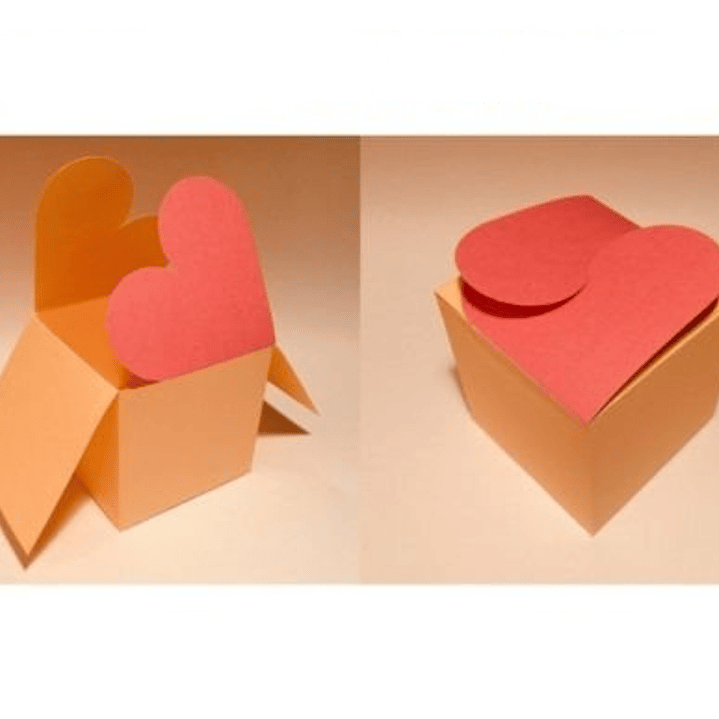 Arquivo de Corte Caixa Box Coração  1