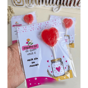 Arquivo Dia da Mulher Card Pirulito 