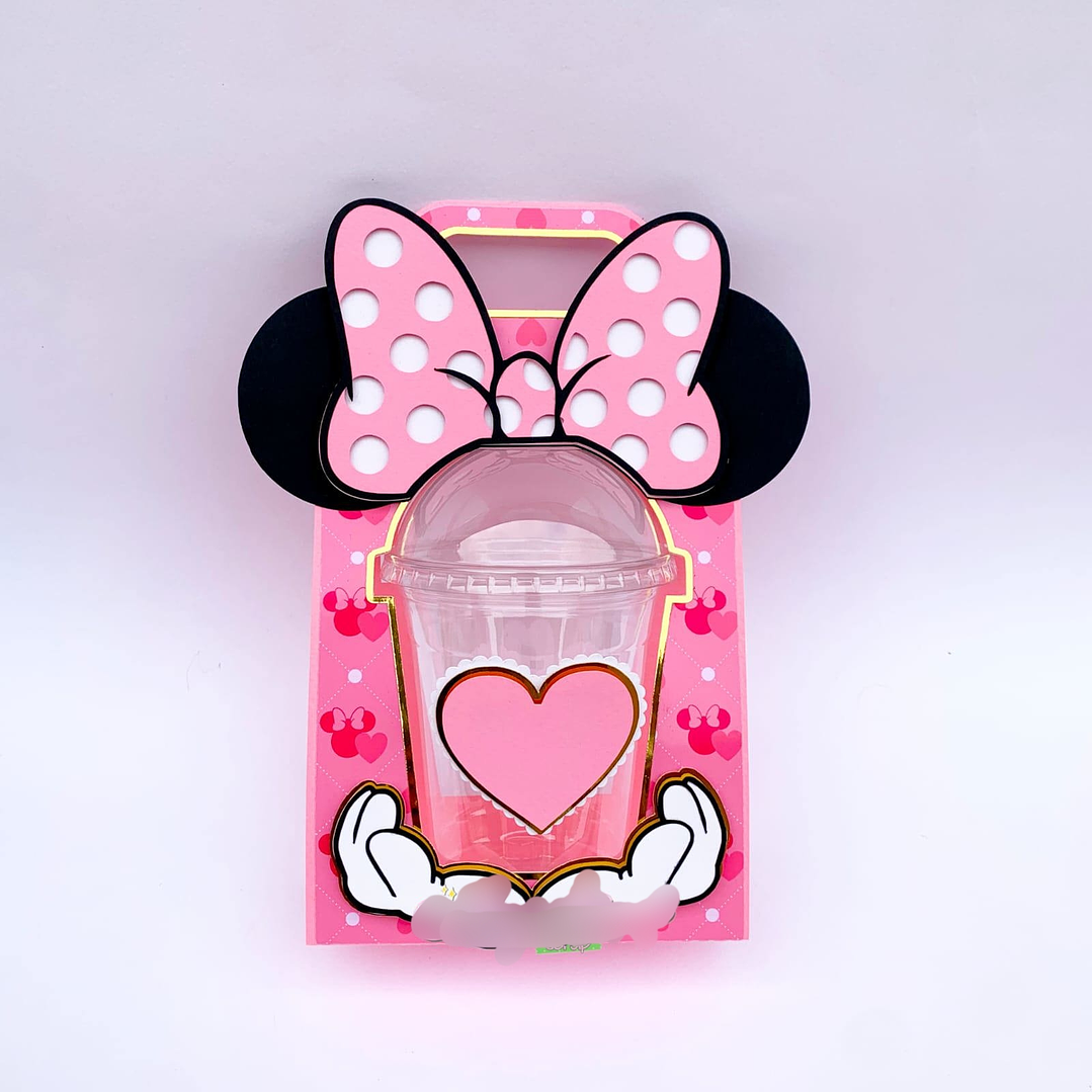 Arquivo de Corte Porta Copo Bolha Minnie 1