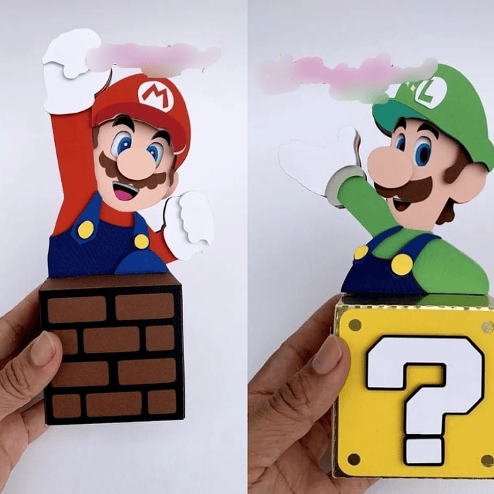 Arquivo de Corte Caixinhas Super Mario  1