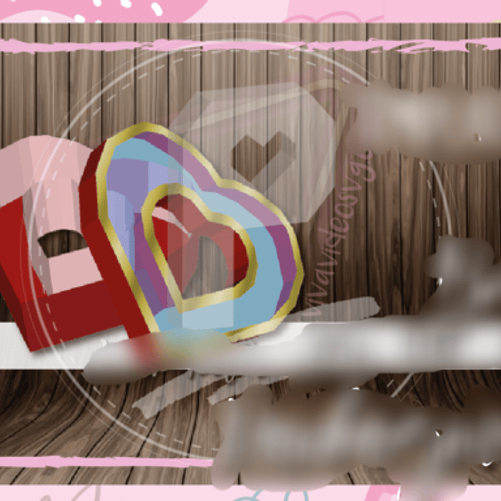 Arquivo de Corte Caixa Coração Visor  1