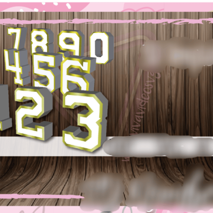 Arquivo de Corte Numeros 3 D 1