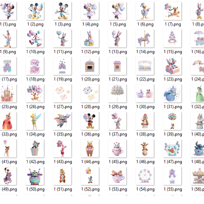 Kit Digital Disney Parque Candy  2