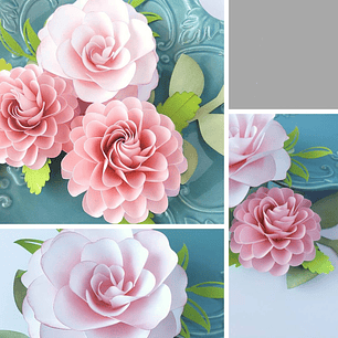 Arquivo de Corte Flores Dálias e Ashley