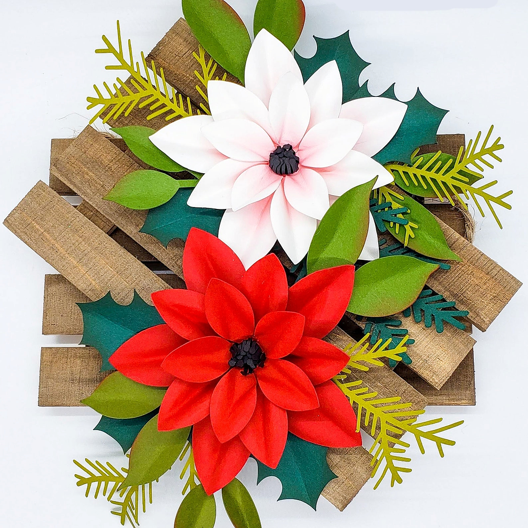 Arquivo de Corte Flores Natalinas  1