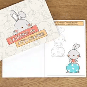 Arquivo Caderno Atividade de Páscoa Coelhinho Costura  - Nilmara