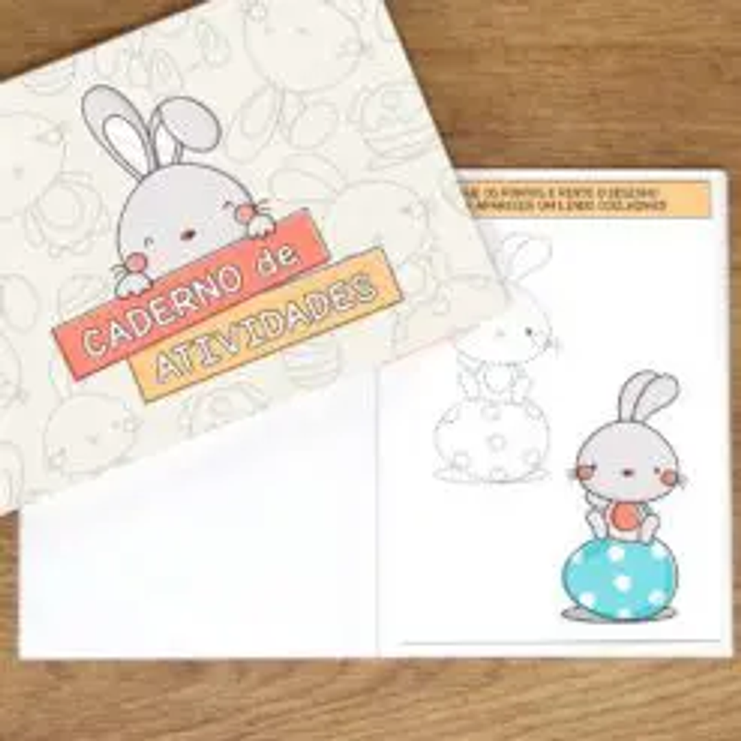 Arquivo Caderno Atividade de Páscoa Coelhinho Costura  - Nilmara 1