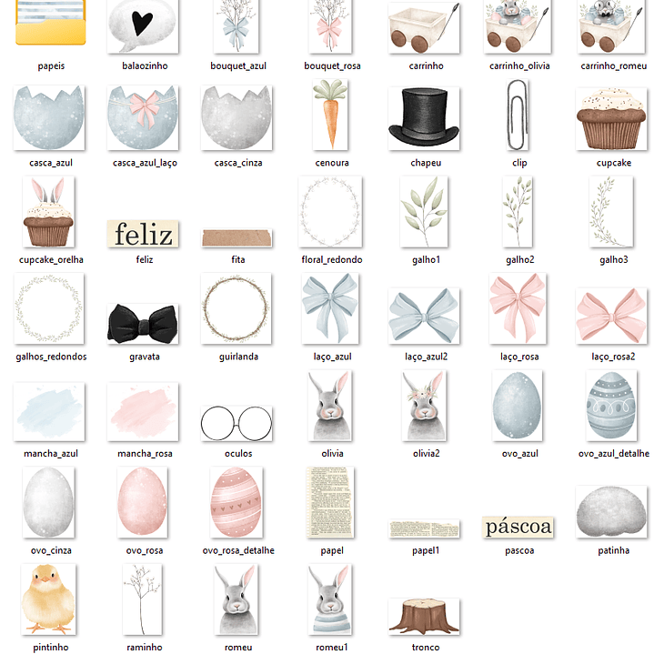 Kit Digital Pascoa Encantada 2