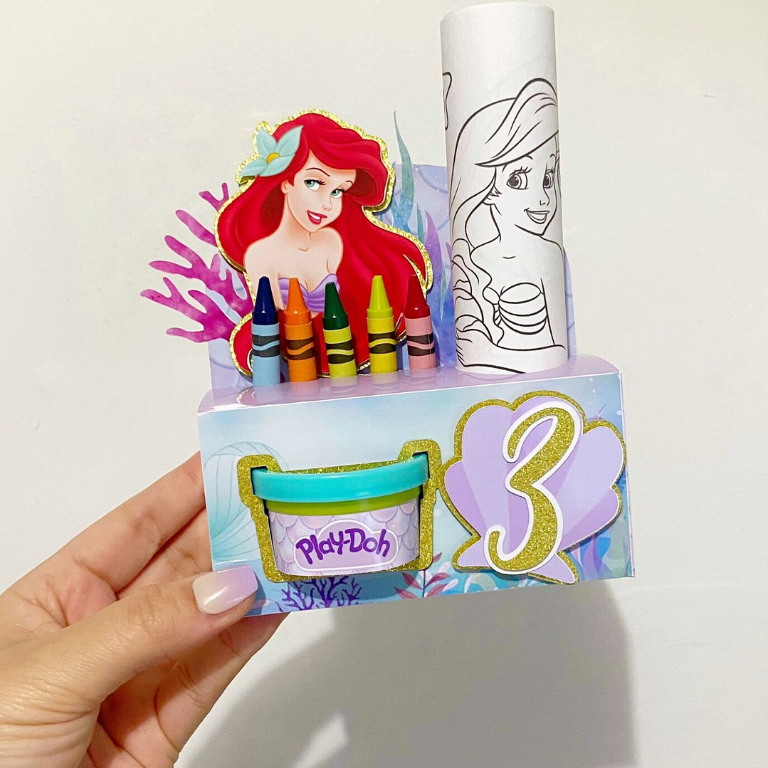 Arquivo de Corte Caixa Colorir Ariel  1