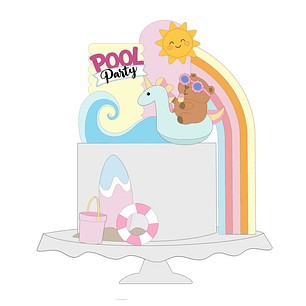 Arquivo Topo de bolo Capivara de Verão 