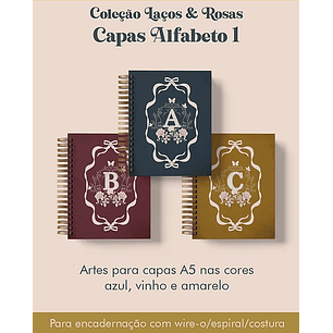 Arquivo Capas Alfabeto 01 ( Azul, Vinho e Amarelo)