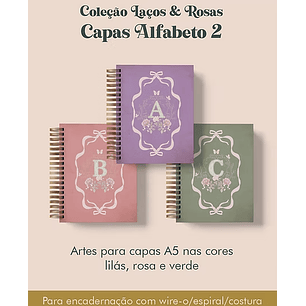 Arquivo Capas Alfabeto 2 (Lilás, Rosa e Verde)