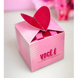 Arquivo Dia da Mulher Caixa Quadrada Coração