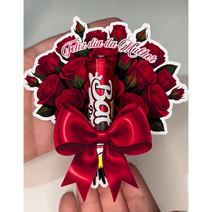 Arquivo Dia da Mulher Card Batom Buquê