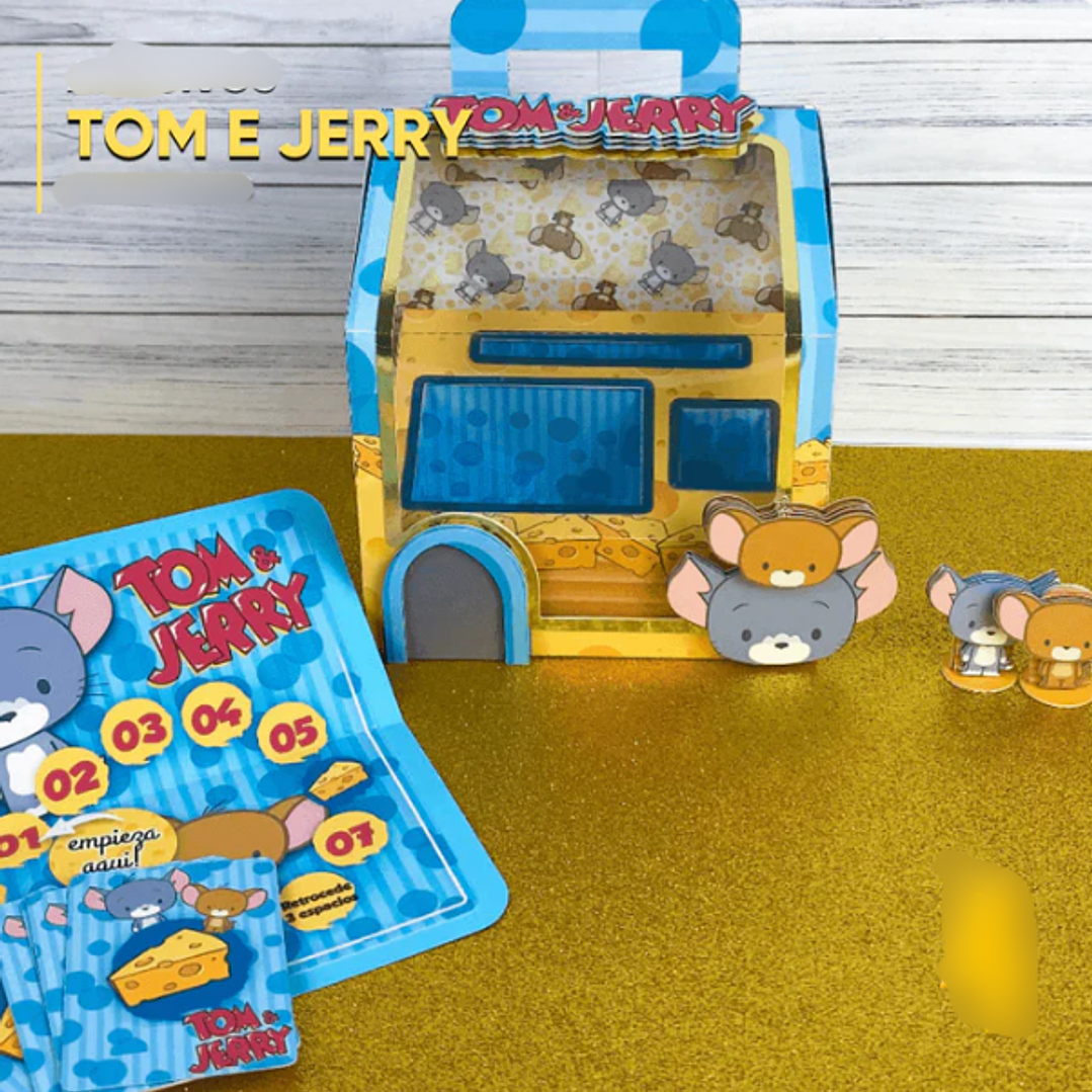 Arquivo de Corte Caixa Maleta Tom e Jerry 1