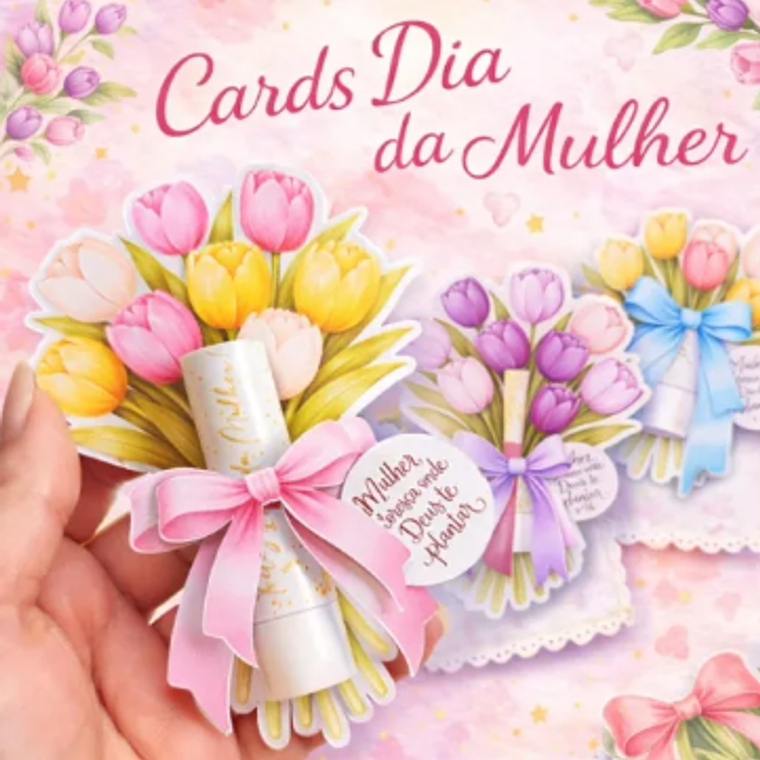 Arquivo Dia da Mulher Cards Tulipas  1